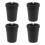 4Pcs Black Plastic Portable Mini Auto Ashtray for Car and Office Use 5