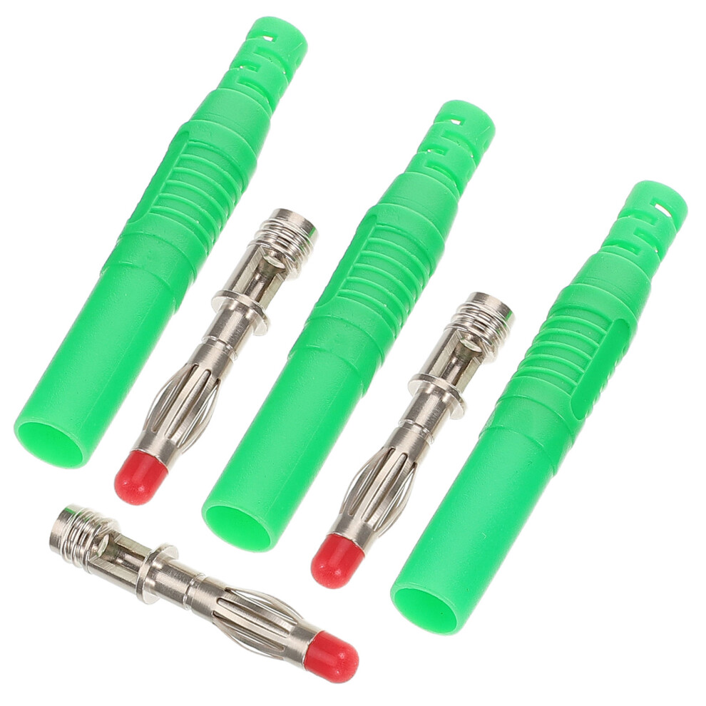 12Pcs Green High Temp Copper Banana Plugs Solderable For Car Use 3404206518432