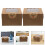 50Pcs Sturdy Brown Bakery Boxes with Clear Window for Pastries Muffins 7