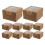 50Pcs Sturdy Brown Bakery Boxes with Clear Window for Pastries Muffins 6