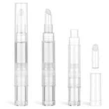 6Pcs Compact Transparent Twist Lip Gloss and Cuticle Oil Pen Set