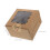50Pcs Sturdy Brown Bakery Boxes with Clear Window for Pastries Muffins 2