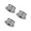 3Pièces Filtre Résistant Argent Pour Usage Efficace 5