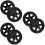 6Pièces Roues Pratiques En Fer Noir Pour Chariot, Usage Polyvalent 5