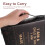 Sac À Bible Noir PU Cuir Vintage Avec Et Compartiments 9