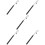 5Pcs Half-Body Puppet Manipulation Rods Black Plastic Iron for Use 8