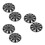 6Pcs Easy Install Car Hubcaps Durable Decorative Wheel Rim Covers 6
