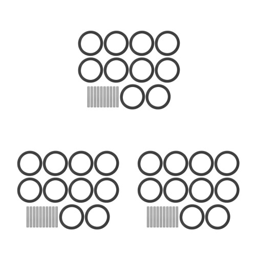 30Sets Impact Socket Rubber Rings Replacement with Drive Wrench Pins 2