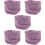 5Pièces Muffs Oreilles Violet Coton Anti-Bruit Confortable 7