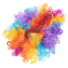 3Pcs Wear-Resistant Colorful Clown Hair Wigs Party Costume Accessories