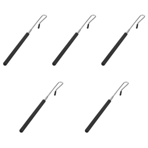 5Pcs Half-Body Puppet Manipulation Rods Black Plastic Iron for Use 2