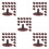 250Pcs Brown Artificial Tree Base Plastic Holder for Miniature Scenery 4