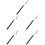 5Pcs Half-Body Puppet Manipulation Rods Black Plastic Iron for Use 6