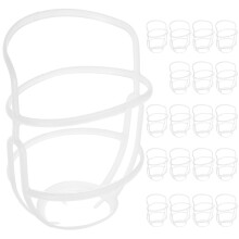 80Pcs White Plastic Bottle Net Covers for Hospital Clinic Use