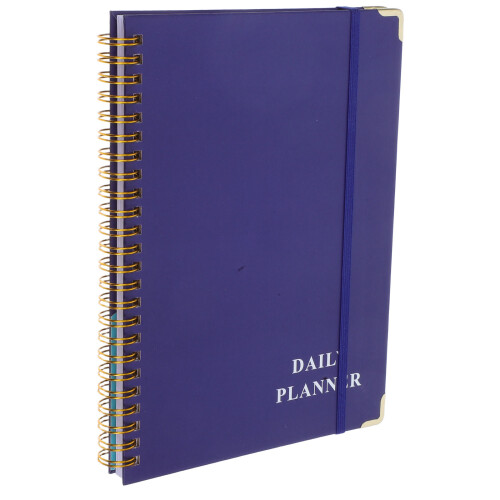 3Pcs Dark Blue Spiral Notebooks A5 Lined Journals for Work