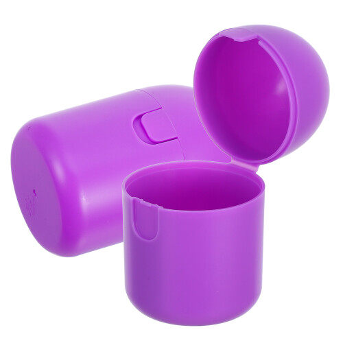 8Pcs Purple Plastic Carrier Small Travel Storage Box