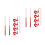 12Pcs Red Graduation Cap Tassel Ornaments Simple Attachment Keepsake 7
