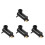 4Pcs Black Plastic Car Windshield Washer Pump High Power Spray Motor 5