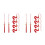 12Pcs Red Graduation Cap Tassel Ornaments Simple Attachment Keepsake 6