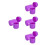 8Pcs Purple Plastic Carrier Small Travel Storage Box 9