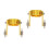 2Pcs Plasma Cutter Roller Guide Wheel Stainless Steel Golden Precision 6