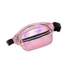 2Pcs Pink Fashion Waist Pack Compact Chest Bag with Adjustable Strap