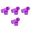 8Pcs Purple Plastic Carrier Small Travel Storage Box 11