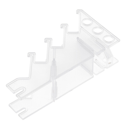 2Pcs Transparent Finger Skateboard Storage Rack Plastic Display Stand 2