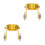 2Pcs Plasma Cutter Roller Guide Wheel Stainless Steel Golden Precision 5