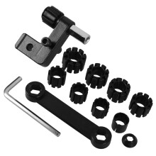 2Sets Metal Ring Jaw Clamp Black Plastic Ring Repair Tool for Jewelry