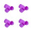 8Pcs Purple Plastic Carrier Small Travel Storage Box 10