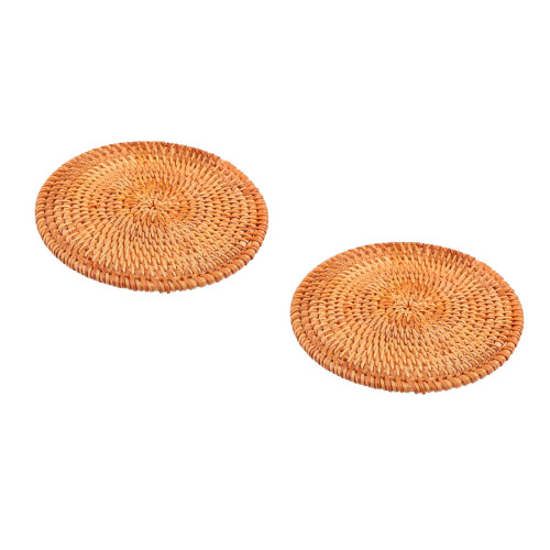 2Pièces Ensembles De Table Ronds En Bois Isolants 2