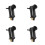 4Pcs Black Plastic Car Windshield Washer Pump High Power Spray Motor 7