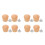 16Pcs Universal Wooden Pot Lid Knobs for Cooking Beige Handles 7