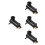 4Pcs Black Plastic Car Windshield Washer Pump High Power Spray Motor 4