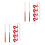12Pcs Red Graduation Cap Tassel Ornaments Simple Attachment Keepsake 4