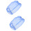 2Pcs Engine Intake Filter Cover Blue Polyester Car Protective Mesh 8