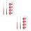 12Pcs Red Graduation Cap Tassel Ornaments Simple Attachment Keepsake 5