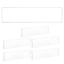 24Pcs Acrylic Desk and Wall Name Plate Holders Transparent for Office