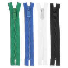 12Pcs Smooth-Operation Open End Zippers for DIY Garment and Bag Making