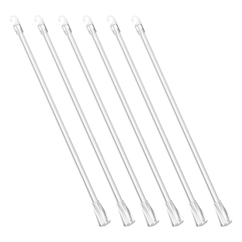 24Pcs Plastic Vertical Blind Rods with Hook Grip for Window Blinds 2
