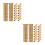 48Pcs Brass Threaded Insert Nuts for Arrows Golden Archery Connector 5