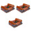 3Pcs Multi-Color Sacrificial Crafts Decor Unique Ancestor Paper Villa 4