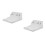 2Sets White ABS Scissor Holder Haircut Tool Organizer Home Storage Box 5