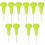 10Pcs Durable Green Plastic Braille Writing Pen for Visually Impaired 5
