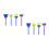 8Pcs Kids Sponge Paint Brushes Assorted Color Durable Painting Rollers 7