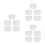 15Pcs Ceramic Baking Bowls White Porcelain Ramekins Cups for Home Use 7