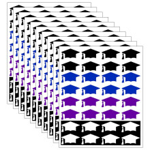 Graduation Cap Sticker Sheets Coated Paper for Gift and Envelope