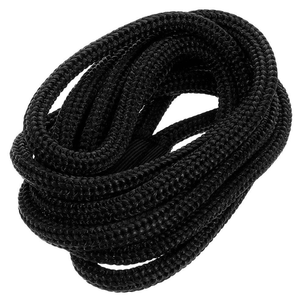 4Pcs Black Yacht Safety Barrier Ropes Pp Polyester Marine Dock Lines 3584274449101