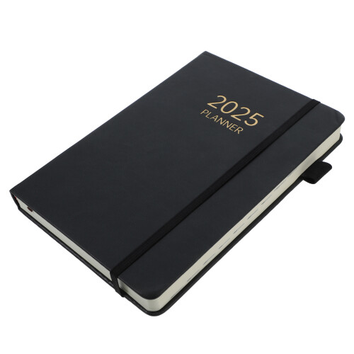 4Pcs Household Monthly Planner 2025 Black Multi-Function Writing Book 2